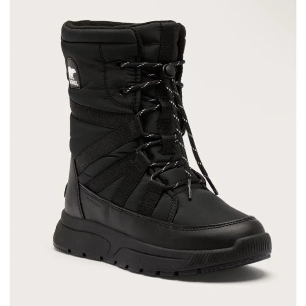 New $140 Sorel Women's 7 Black Whitney III Waterproof Boots